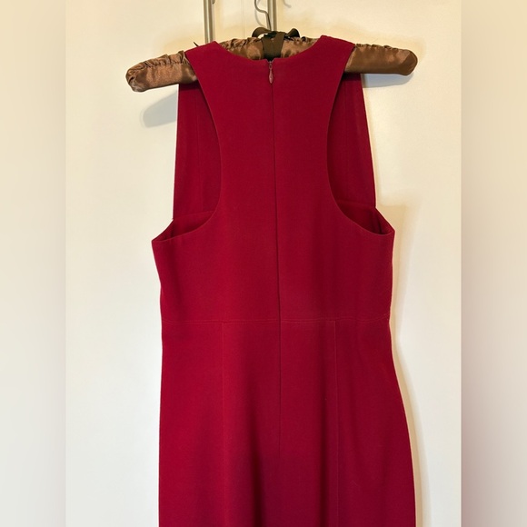 Gorgeous Vintage BEBE circa 1995 Red Crepe lined Dress size 8 - Picture 6 of 10